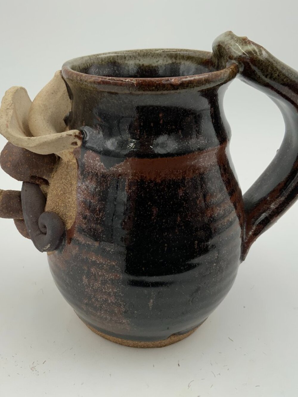 Signed Robert Eakin 3D Stoneware Cowboy Mug Handlebar Moustache, Cigar - Picture 5 of 8
